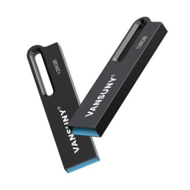 Imagem de Unidade flash USB Vansuny 128GB de metal impermeável USB 3.0