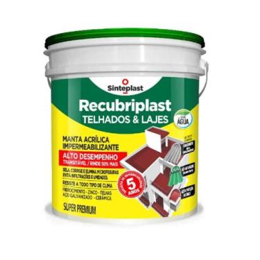 Imagem de Manta Líquida Telhados e Lajes Telha BD 14kg Recubriplast Sinteplast -
