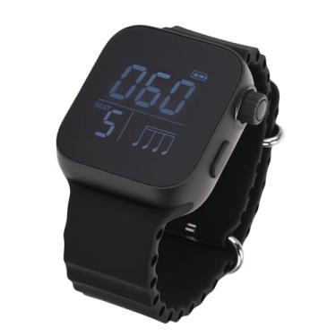 Imagem de Sanpyl Relógio Metrônomo Vibratório Vestível, Batida Ajustável Com Modos de Exercício e Música, Metrônomo Silencioso para Prática de Corrida e Fitness