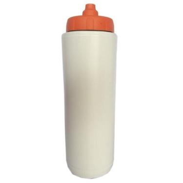 Imagem de Squeeze Automático Tipo Gatorade 1lt Rythmoon s/ logo Branco/Laranja-Unissex