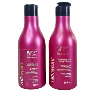Imagem de Kit Shampoo e Cond Hidratação para Cabelos Com Química e Progressiva Alisamento Relaxamento WF 600ml