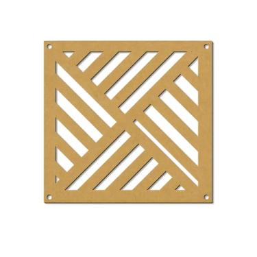 Imagem de Placas Vazadas Decorativas Divisórias 30x30 e 40x40cm MDF 3mm Kit 6, 12 e 18 (6 Placas 40cm x 40cm,001)