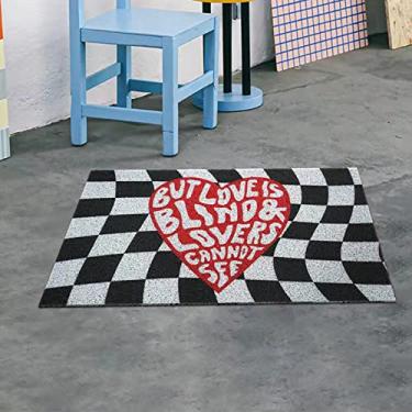 Imagem de Generic Esteira do Corredor da Entrada, Tapetes Antiderrapantes da Cozinha do Tabuleiro de Damas Lavável Durável Macio para o Restaurante (Em forma de coração)