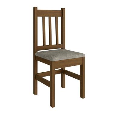 Imagem de Cadeira de Jantar Estofada Zamarchi, Canela