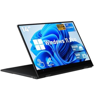 Imagem de FUNYET Laptop Com Tela Sensível Ao Toque, 14" 2 Em 1 Para Jogos, Intel Core I7-1265U (Até 4,8 Ghz), 16 Gb De Ram, Ssd Tb, Resolução 1920 X 1080, Teclado Retroiluminado, Wi-Fi 6, Bt5.2, Windows 11 Pr