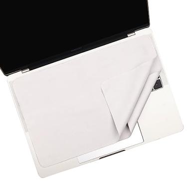 Imagem de 2 peças de limpeza de tela de microfibra premium – capa de teclado para laptop com proteção contra impressão – pano de limpeza de tela para laptop para MacBook Pro e MacBook Air de 13 polegadas e 14