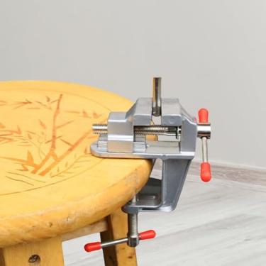 Imagem de Mini torno de bancada pequeno grampo de mesa universal furadeira prensa para joias diy reparo de relógio clipe de escultura nuclear hobby ferramenta de reparo de artesanato
