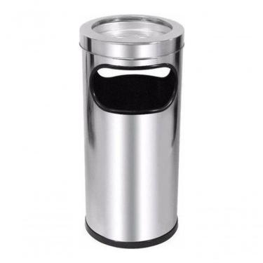 Imagem de Cinzeiro Com Lixeira Para Condomínios E Empresas - Aço Inox
