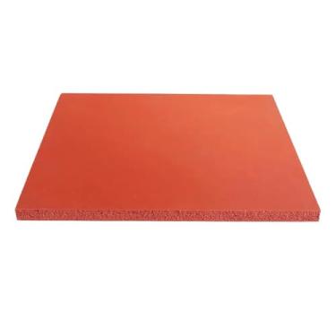 Imagem de Colchão De Espuma De Silicone Vermelho, Para Máquina De Película - Placa De Espuma Ultra-suave, Colchão Resistente Ao Calor, 150x150mm | Para Usos Industriais E Artesanais(150x150x1mm)