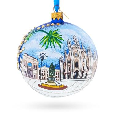 Imagem de Enfeite de Natal Duomo di Milano, Milão, Itália, Bola de Vidro, 10 cm