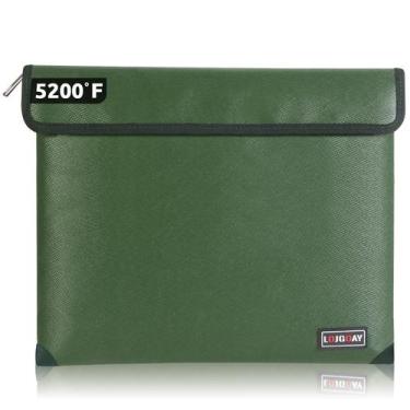Imagem de Bolsa de documentos à prova de fogo LOJGOAY Waterproof 5200F verde