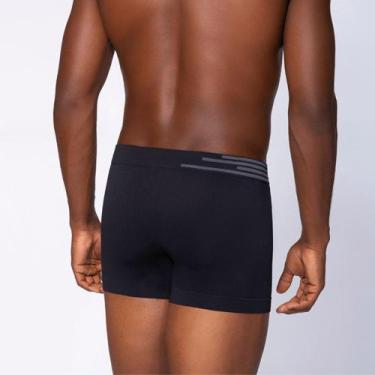 Imagem de Cueca Lupo Boxer Microfibra Sem Costura 436-088 C/2, Preto, Preto, GG