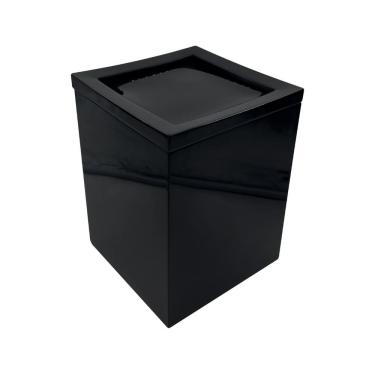 Imagem de Lixeira Quadrada Basculante 5L em Resina Preto