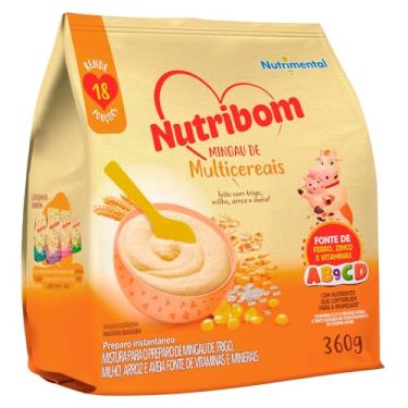 Imagem de Nutribom Mingau de Multicereais 360g - Feito Com Trigo, Milho, Arroz e Aveia, Fonte de Ferro, Zinco e Vitaminas