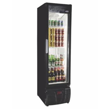Imagem de Cervejeira Vertical Frilux 300 Litros Preto Porta de Vidro Aquecido 127V RF-015