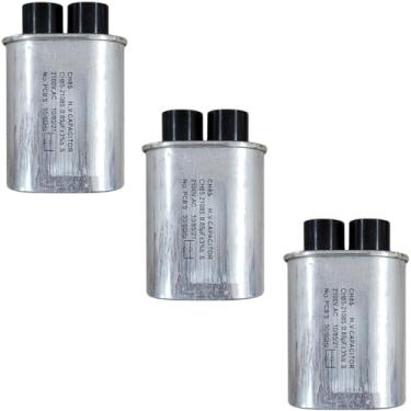 Imagem de Kit 3 Capacitor Microondas Brastemp Consul 0.85uf 2100va 4.8mm