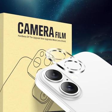 Imagem de Pacote com 1 protetor de lente de câmera para iPhone 17 (6,3 polegadas), película de vidro temperado com dureza 9H, compatível com capas, antiarranhões, não afeta fotos noturnas - HD Clear (1 pacote)