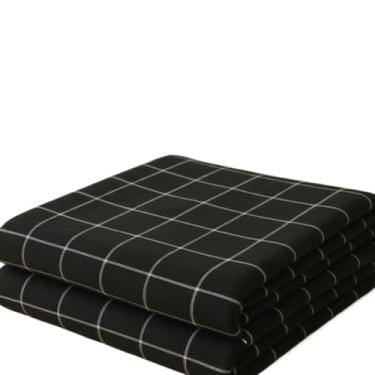 Imagem de Capa para Sofá, Manta para Sofá 3,00 X 1,80/2,40 X 1,80/2,10 X 1,20 Grande Grossa Decoração Sala Protetora Decorativa(XADREZ-PRETA-2,40x1,80)