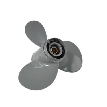 Imagem de QIKIRUO Hélice de barco 9 1/4x8,9 1/4x9,9 1/4x10 para motor de popa Honda 9,9/15/20HP Hélice de alumínio 8 dentes, OEM Nº: 58130-ZV4-009AH(9 1/4x9)