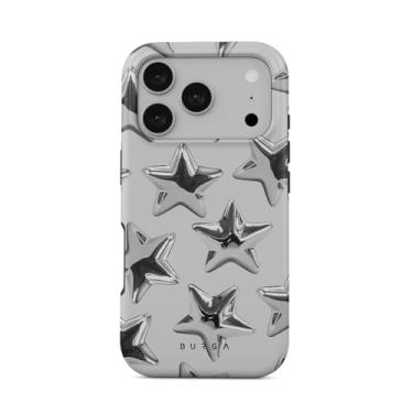 Imagem de BURGA Capa de telefone para iPhone 17 Pro - bonita, moderna, estética, padrão de designer, capa de telefone 16Pro, proteção rígida - serve para Apple iPhone 17 Pro capa para mulheres e homens