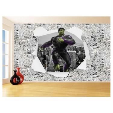 Imagem de Papel De Parede 3D Heróis Página Quadrinhos Hq 3,5M Nhma271 - Você Dec