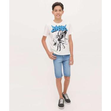 Imagem de Camiseta Juvenil Homem Aranha Marvel Tam 10 a 16-48010, Off white, 14