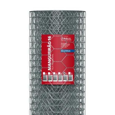 Imagem de Tela Mangueirão fio 16 (1,65mm) malha (7,6cm) - Rolo 50m - Insul