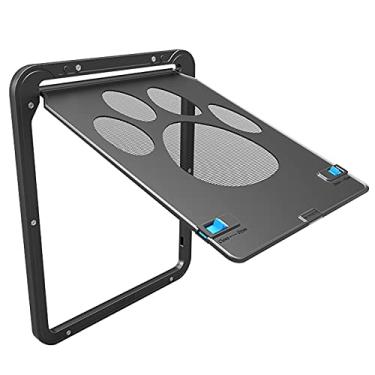 Imagem de Porta de Tela para Pets Deslizante Cães com Flap Magnético Trava Automática Médios e Grandes