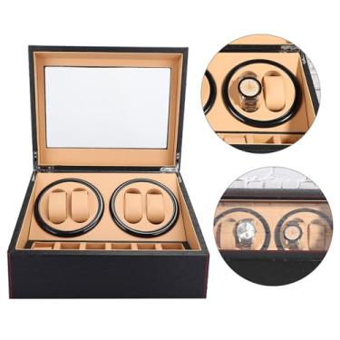 Imagem de Generic Armazenamento Automático de Exibição de Caixa Enroladora de Relógio Durável para Relógio Mecânico, Adequado para Loja de e Casa, Couro PU 24 X 30,7 X 18 Cm (Plugue UE)