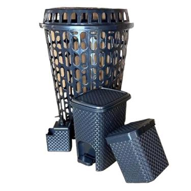 Imagem de Cesto Telado 60Lts Com Tampa(Jogo 04 Peças)