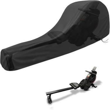 Imagem de Andacar Capa de máquina de remo para máquina de remo magnética Yosuda, capa dobrável para máquina de linha de água à prova d'água em casa - 83 cm C × 50 cm L × 188 cm A, preta