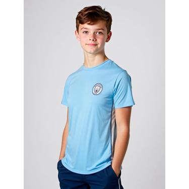 Imagem de Camiseta Juvenil Dry Fit Manchester City Azul Claro 12