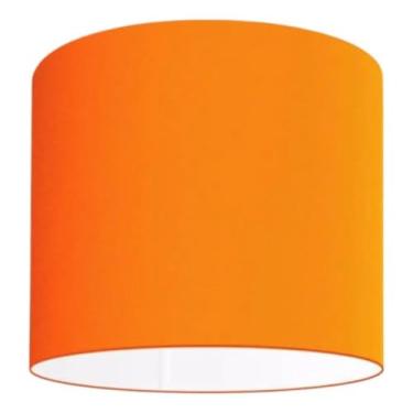 Imagem de Cúpula para Abajur 30x20 Algodão diversas Cores Bocal 3,5cm Nacional (Laranja)