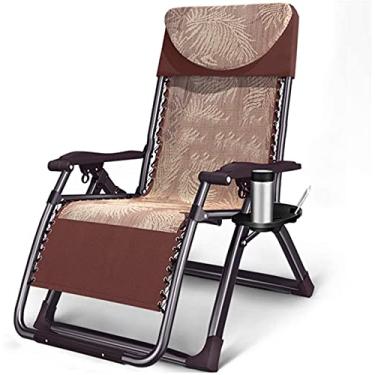Imagem de YYBOES Cadeira lounge com gravidade zero com bandeja, cadeiras reclináveis dobráveis G, poltrona, espreguiçadeiras ajustáveis, pode suportar espreguiçadeiras de 226 kg