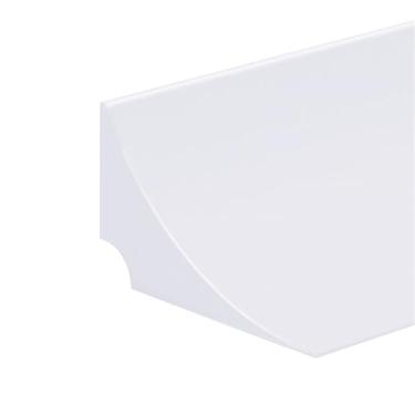 Imagem de Barreira de água dobrável de silicone Waterstop Faixa de retenção de bancada de cozinha Faixa de vedação de porta de separação seca e úmida, branca, 200 cm