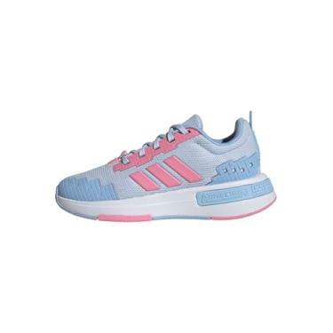 Imagem de adidas Tênis infantil unissex Minecraft Pro J, Crystal Sky/Bliss Pink/Glow Blue, 18