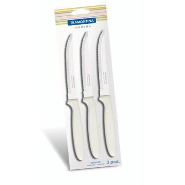 Imagem de Conjunto 3 Facas Inox Branco Ipanema Tramontina 23360385