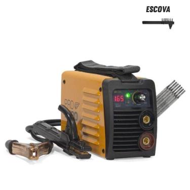 Imagem de Máquina Solda Inversora Portátil GP 165 Bivolt 1kg eletrodo 3,25mm Pró