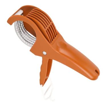 Imagem de Multifuncional Fatiador Banana, Cortador Legumes com Lâminas Aço Inoxidável e Cabo Ergonômico para Frutas Morango Salsicha Queijo Utensílio de Cozinha para Fatiar Facilmente Fazer Saladas