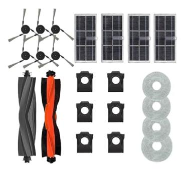 Imagem de Acessórios Compatíveis com Dreame L40 Ultra / X40 Ultra - Sacos de Pó + Mop + Escovas Principal e Laterais + Panos de Limpeza - Kit Completo de Reposição para Aspirador Robô(10)