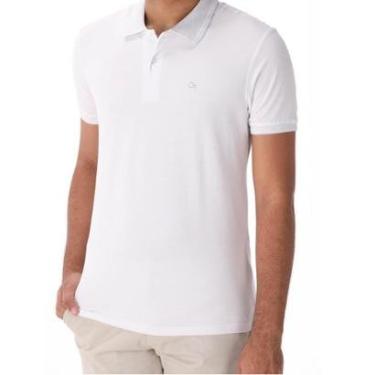 Imagem de Camisa Polo Casual Masculina Ogochi 007484025 Branca-Masculino