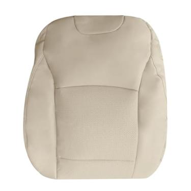 Imagem de Mievlyo Capa de assento de couro perfurado com parte superior do lado do motorista bege compatível com Subaru Outback Legacy 2015 2016 2017 2018 2019