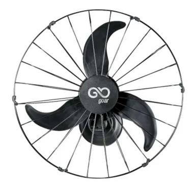 Imagem de Ventilador Oscilante De Parede 60cm Metal Preto Goar 220V