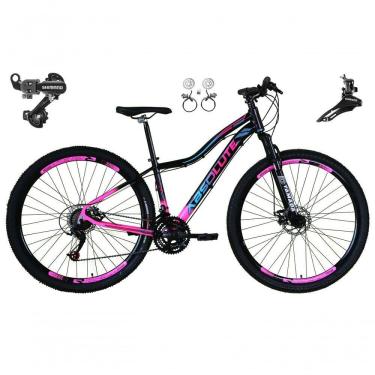 Imagem de Bicicleta Aro 29 Absolute Hera Feminina 21v Cambios Shimano Freio Hidraulico Mtb Alumínio preto-rosa Tam: 15
