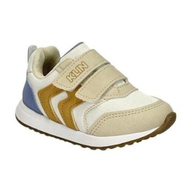 Imagem de Tênis Klin Walk Baby 453119 Off White/Ocre/Azul-Unissex