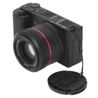 Imagem de Câmera Digital 5K para Fotografia, Câmera de Vlogging Com Foco Automático e Zoom óptico de 64 MP 12X Com Tela Sensível Ao Toque Flip, Câmera Compacta para Viagens
