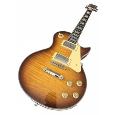 Imagem de Electric Guitar Gradient Flame Maple Top - Solid Mahogany Body & Rosewood Fretboard Dual Humbucker Pickups