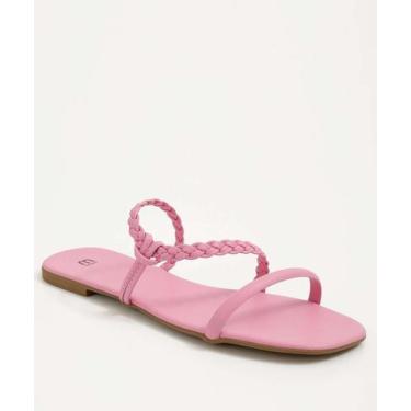 Imagem de Rasteirinha Feminina Tiras Trançadas Marisa-33014, Lilás, 37