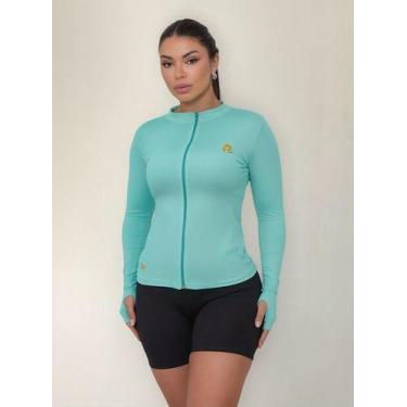 Imagem de Camisa Térmica Uv Blusa Tecido Gelado Proteção Solar Zíper - Raioon, V