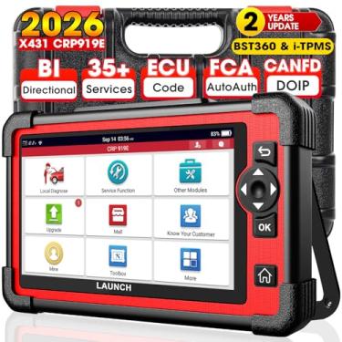 Imagem de LAUNCH Scanner X431 CRP919E OBD2, ferramenta de digitalização bidirecional como X431, codificação ECU, CAN FD e DoIP, 35+ reinicialização, teste ativo, scanner de diagnóstico de sistema completo